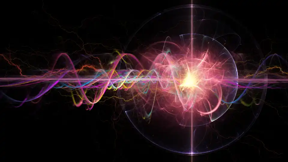 A representation of a quantum wave.